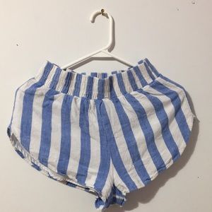 Blue and White Shorts by Forever 21 Size XS